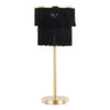 Fringe - Contemporary Buffet Lamp (Set of 2) - Royal Gold / Black Fringe