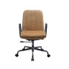 Eclarn - Top Grain Leather Office Chair - Brown Eclarn - Top Grain Leather Office Chair - Brown