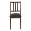 Dining Chair, Side, Upholstered For Dining Room, Transitional (Set of 2) - Brown