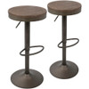 Dakota - Industrial Design Adjustable Barstool (Set of 2) Dakota - Industrial Design Adjustable Barstool (Set of 2)