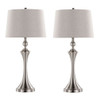Flint - Contemporary Table Lamp Built In USB Port (Set of 2)