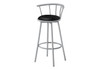 Swivel Stool Bar Height, Stylish Design Contemporary & Modern (Set of 2)
