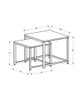 Nesting Table, Space-Saving Design Transitional (Set of 2) Nesting Table, Space-Saving Design Transitional (Set of 2)