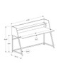 Computer Desk For Home Office Laptop, Storage Shelves, Contemporary & Modern