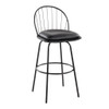 Riley - Claire Farmhouse Fixed Height Barstool With Swivel With Round Footrest (Set of 2) Riley - Claire Farmhouse Fixed Height Barstool With Swivel With Round Footrest (Set of 2)