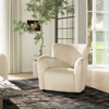 Wolffe - Curved Arm Accent Chair - Creme De La Creme White Wolffe - Curved Arm Accent Chair - Creme De La Creme White
