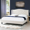 Coverley - King Tufted Shelter Platform Bed - Sky Neutral Beige Coverley - King Tufted Shelter Platform Bed - Sky Neutral Beige