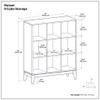 Harper - 9 Cube Storage - Walnut Brown