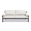 Zara - Dowel Frame Bolster Patio Deep Seating Sofa - Wheat Beige Axroma Olefin