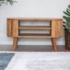 Stripe Media Unit - Oak Stripe Media Unit - Oak