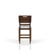 Casual Counter Stool Contrasting Upholstered Seat (Set of 2) - Brown Casual Counter Stool Contrasting Upholstered Seat (Set of 2) - Brown