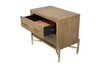 2 Drawer Nightstand With USB - Latte 2 Drawer Nightstand With USB - Latte