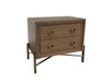 2 Drawer Nightstand With USB - Latte 2 Drawer Nightstand With USB - Latte