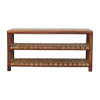Regency - Woven 2 Slot Shoe Rack - Brown Regency - Woven 2 Slot Shoe Rack - Brown