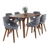 Folia Fabrico - 7 Piece Mid Century Modern Dining Set Folia Fabrico - 7 Piece Mid Century Modern Dining Set