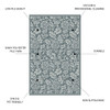 Macau - Non - Slip Accent Rug, Floral Charm