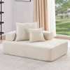 Frame For Oversized Modular U Shaped Sectional, Floor Couch Convertible Compressed Couch Spacious Foam Filled Sofa