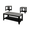 Table Set, Coffee, End, Side, Accent For Living Room Transitional (Set of 3) - Black