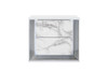 Moon - Marble Nightstand With LED - White