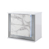 Moon - Marble Nightstand With LED - White Moon - Marble Nightstand With LED - White