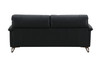 Eilene - Top Grain Leather Loveseat - Black