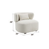 Darius - Boucle Accent Chair With Toss Pillow - Beige Darius - Boucle Accent Chair With Toss Pillow - Beige