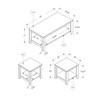 Table Set, Coffee, End, Side, Accent, Living Room, Transitional (Set of 3)