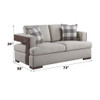 Niamey - Loveseat With 2 Toss Pillows - Walnut Niamey - Loveseat With 2 Toss Pillows - Walnut