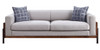 Pelton - Sofa With 2 Toss Pillows - Walnut Pelton - Sofa With 2 Toss Pillows - Walnut