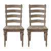 Ludin - Ladderback Dining Chairs, (Set of 2) - Taupe
