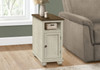 Accent End Table, Storage, Traditional - White Accent End Table, Storage, Traditional - White
