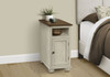 Accent End Table, Storage, Traditional - White Accent End Table, Storage, Traditional - White