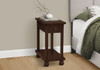 Accent End Table, Storage Drawer, Traditional - Espresso
