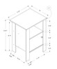 Accent Nightstand Side Table, Storage, Transitional - Oak Accent Nightstand Side Table, Storage, Transitional - Oak