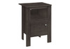 Accent Nightstand Side Table, Storage, Transitional - Oak Accent Nightstand Side Table, Storage, Transitional - Oak