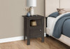 Accent Nightstand Side Table, Storage, Transitional - Oak Accent Nightstand Side Table, Storage, Transitional - Oak
