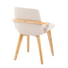 Cosmo - Mid-Century Chair - Natural / Cream