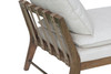 Daybed With Leather Strap Detail - White