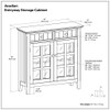 Acadian - Entryway Storage Cabinet - Brunette Brown