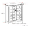 Burlington - Medium Storage Cabinet - Mahogany Brown