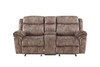 Zubaida - Two Tone Velvet Recliner Loveseat With USB Port Console