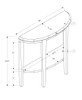 Accent Console Table For Entryway, Space-Saving Profile Accent Console Table For Entryway, Space-Saving Profile