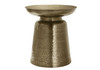 Drum Accent Side Table, Hammered Texture