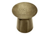 Drum Accent Side Table, Hammered Texture