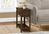 Accent End Table, 2 Tier, Narrow, Lamp, Storage Drawer, Charming Design