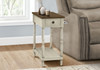 Accent End Table, 2 Tier, Storage Drawer, Traditional Stylish Design