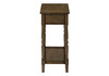 Accent End Table, 2 Tier, Storage Drawer, Traditional Stylish Design