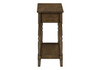 Accent End Table, 2 Tier, Storage Drawer, Traditional Stylish Design