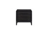 3 Drawer Nightstand With USB - Black 3 Drawer Nightstand With USB - Black