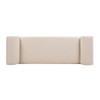 Kathy - Roll Arm Entryway Accent Bench - Sky Neutral Beige